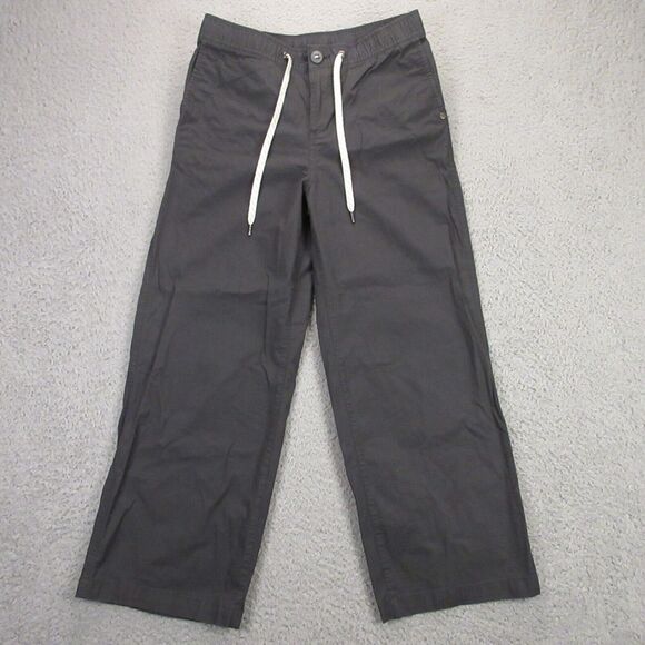 Vuori Womens Wide Leg Ripstop Pants size S Crop Drawstring Charcoal Gray VW416 - Picture 1 of 10